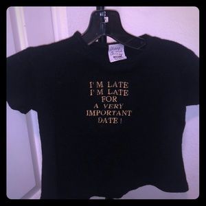 Moschino black crop top